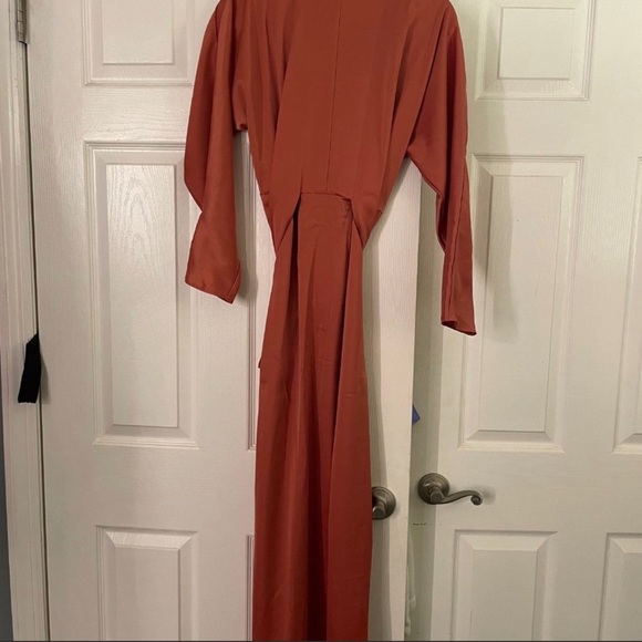 ASOS Design Maxi Dress with Batwing Sleeve - Size 8 - Picture 3 of 4